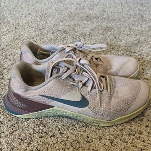 Nike Women's Athletic Shoes - Blush Pink and Blue